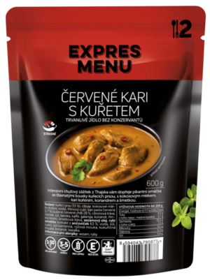 Červené kari s kuracím mäsom