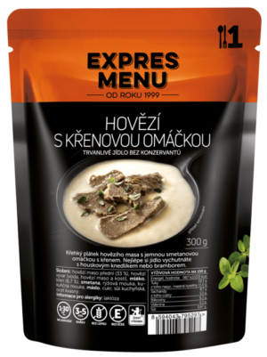 Hovädzie s chrenovou omáčkou Hovädzie s chrenovou omáčkou
