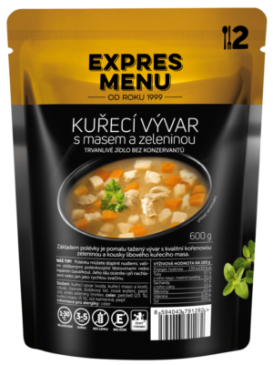 Kurací vývar so zeleninou Kurací vývar so zeleninou